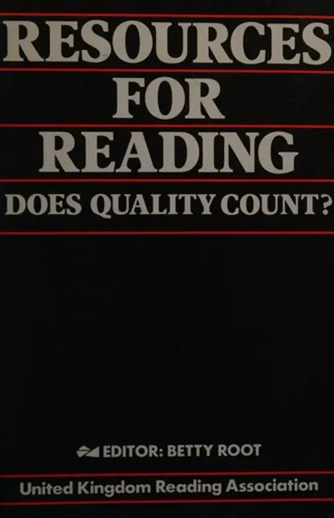 Resources for Reading - Does Quality Count?: Proceedings of the 22nd UKRA Conference cover
