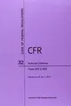Cover image for Code of Federal Regulations, Title 32, National Defense, Pt. 630-699, Revised as of July 1, 2014
