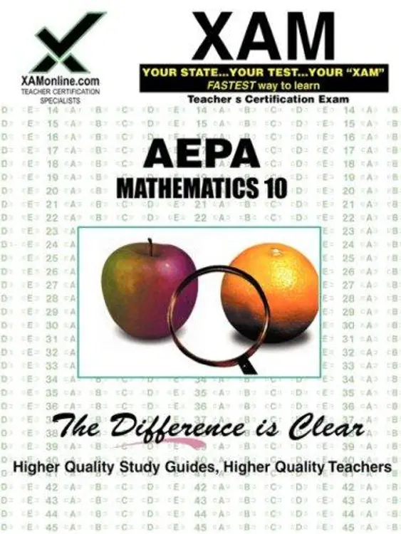 AEPA Mathematics 10 cover