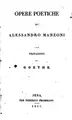Cover image for Opere poetiche con prefazione di Goethe
