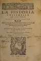 Cover image for La historia vniversale de svoi tempi