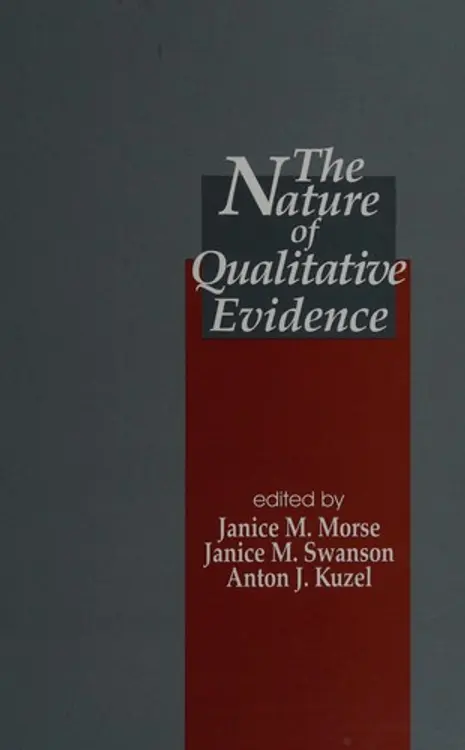 The nature of qualitative evidence cover
