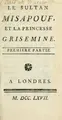 Cover image for Le sultan Misapouf et la princesse Grisemine