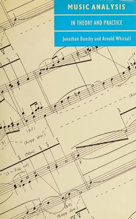 Music analysis in theory and practice cover