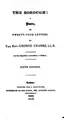 Cover image for The borough: a poem, in twenty-four letters
