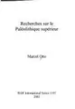 Cover image for Recherches sur le paléolithique supérieur