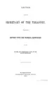 Cover image for Letter from the Secretary of the Treasury Transmitting Report Upon the Mineral Resources of the ...