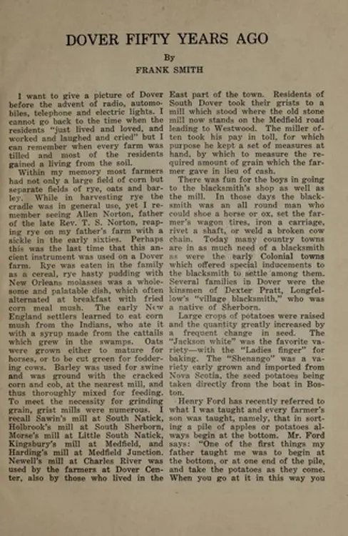 Dover fifty years ago cover