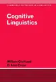 Cover image for Cognitive Linguistics (Cambridge Textbooks in Linguistics)