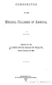 Cover image for Conspectus of the medical colleges of America