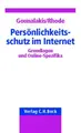 Cover image for Persönlichkeitsschutz im Internet