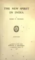Cover image for The new spirit in India
