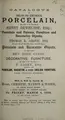 Cover image for Catalogue of English and continental porcelain, by order of the trustees of Henry Dewhurst, Esq., porcelain and faience, furniture and decorative objects, of Thomas B. Grove, Esq. ...