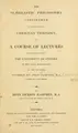Cover image for The scholastic philosophy considered in its relation to Christian theology
