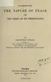 Cover image for An inquiry into the nature of peace and the terms of its perpetuation.