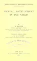 Cover image for Mental development in the child