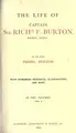 Cover image for The life of Captain Sir Richd F. Burton