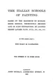 Cover image for The Italian Schools of Painting: Based on the Handbook of Kugler