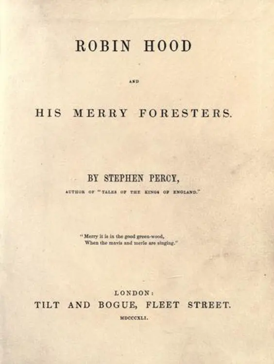 Robin Hood and his merry foresters cover