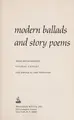 Cover image for Modern ballads and story poems.