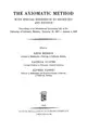 Cover image for The axiomatic method