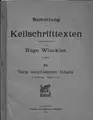 Cover image for Sammlung von Keilschrifttexten.
