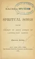 Cover image for Sacred hymns and spiritual songs