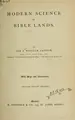 Cover image for Modern science in Bible lands