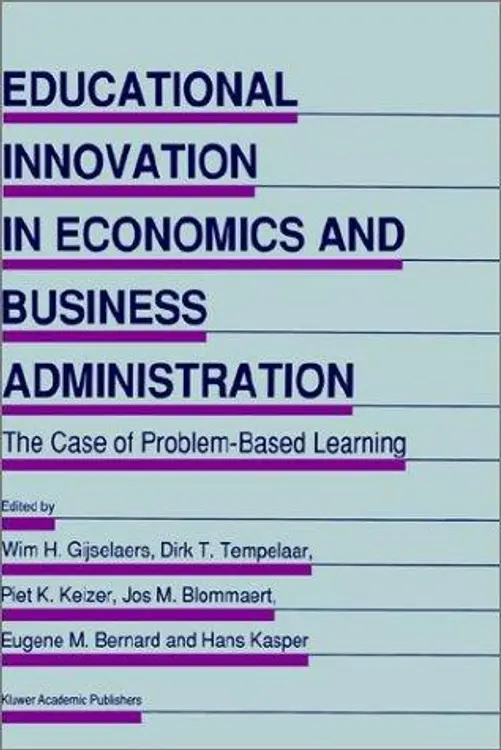 Educational innovation in economics and business administration: the case of problem-based learning cover