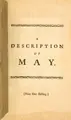 Cover image for A description of May.