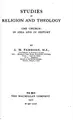 Cover image for Studies in religion and theology.