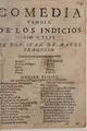 Cover image for Comedia famosa de Los indicios sin culpa