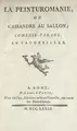 Cover image for La peinturomanie, ou, Cassandre au Sallon