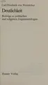 Cover image for Deutlichkeit