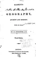 Cover image for Elements of Geography, Ancient and Modern: With an Atlas