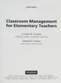 Cover image for Classroom management for elementary teachers