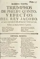 Cover image for Triumphos de Phelipe Quinto, y efectos del rey Jacobo