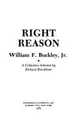 Cover image for Right reason