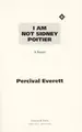 Cover image for I am not Sidney Poitier