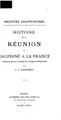 Cover image for Histoire de la réunion du Dauphiné à la France