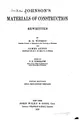 Cover image for Johnson's Materials of construction
