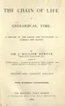 Cover image for The chain of life in geological time