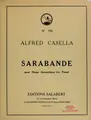 Cover image for Sarabande pour harpe chromatique (ou piano)