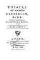 Cover image for Théatre du prince Cleńerzow, russe;