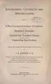 Cover image for Engineering contracts and specifications