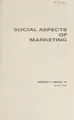 Cover image for Social aspects of marketing