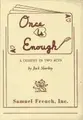 Cover image for Once is enough
