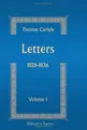 Cover image for Letters (1826-1836): Volume 1