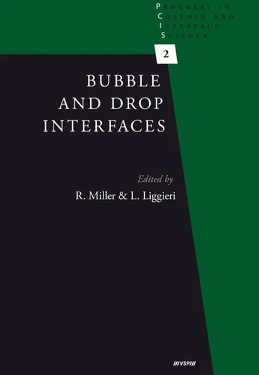 Bubble and drop interfaces cover