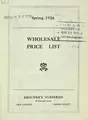 Cover image for Wholesale price list